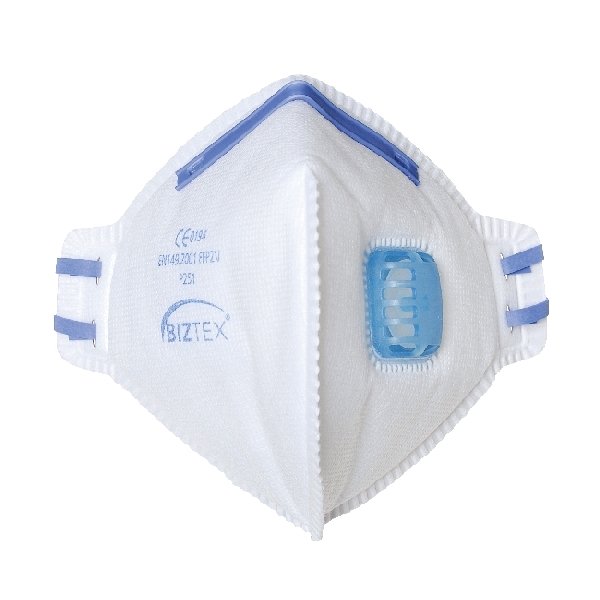 FFP2 VALVED FOLD FLAT RESPIRATOR PACK OF 20