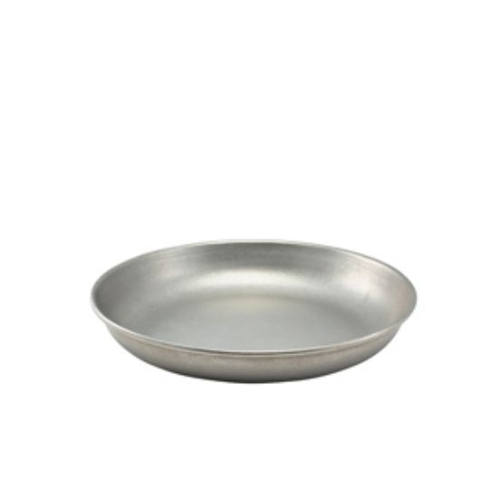 Genware Vintage Steel Coupe Plate 24cm