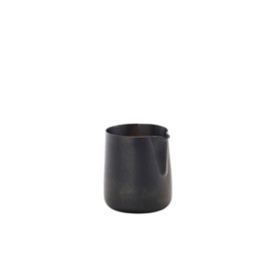 Genware Black Vintage Steel Jug 15cl/5oz (12)