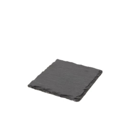Genware Natural Edge Slate Platter 10 X 10cm (12)