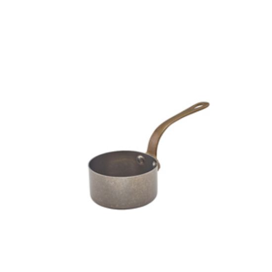 Genware Vintage Steel Mini Sauce Pan 7 X 3.75cm (6)