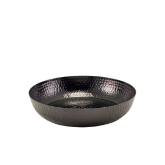 Genware Black Hammered Aluminium Platter 31cm