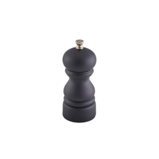 Genware Salt Or Pepper Grinder Matt Black 12.7cm