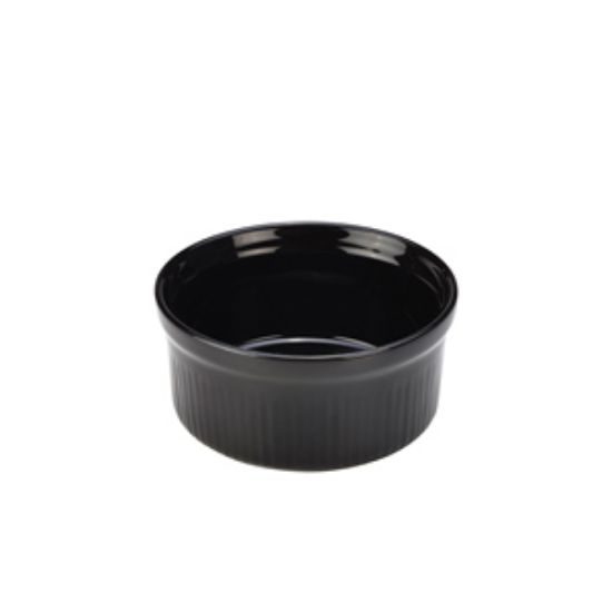 Genware Stoneware Black Ramekin 9.5cm/3.75 (12)