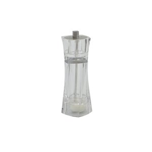 Genware Twisted Acrylic Combo Pepper Grinder/Salt Shaker