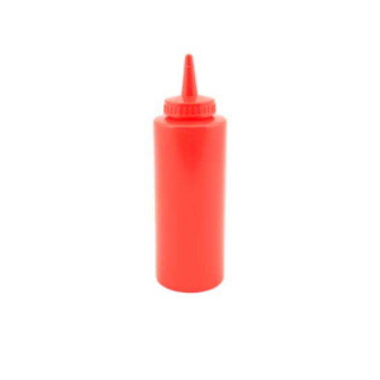 Genware Squeeze Bottle Red 12oz/35cl