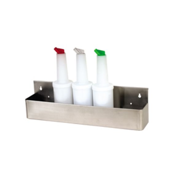 Genware Stainless Steel 6 Bottle Speed Rail 55cm/22""