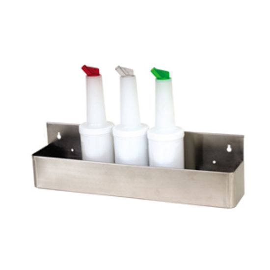 Genware Stainless Steel 8 Bottle Speed Rail 80cm/32""