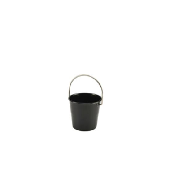 Stainless Steel Miniature Bucket 4.5cm Dia Black (24)