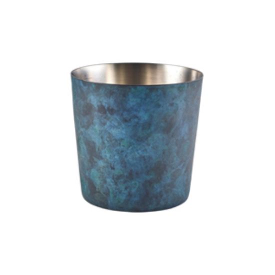 Genware Patina Blue Serving Cup 8.5 X 8.5cm 14.8oz (12)