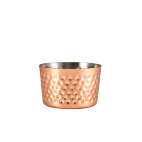 Genware Copper Plated Hammered Mini Serving Cup 8 X 5cm 8.1oz (12)