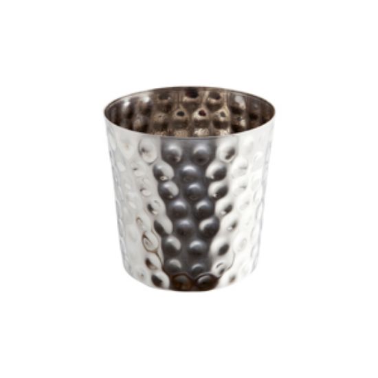 Hammered Stainless Steel Serving Cup 8.5 X 8.5cm (12)