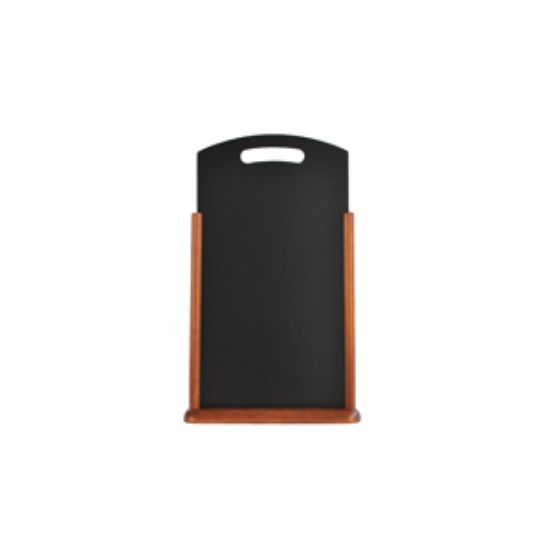 Large Table Chalk Board Dark Wood 21x45cm