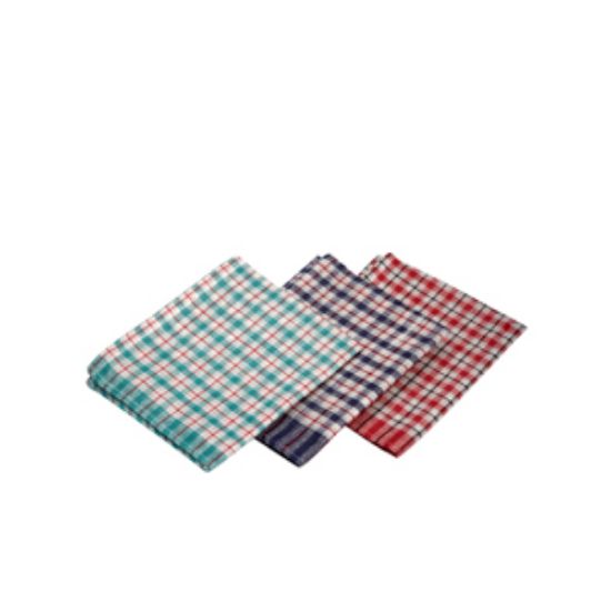 Mini Check T-Towel 43x68cm 10pcs Mix Colours