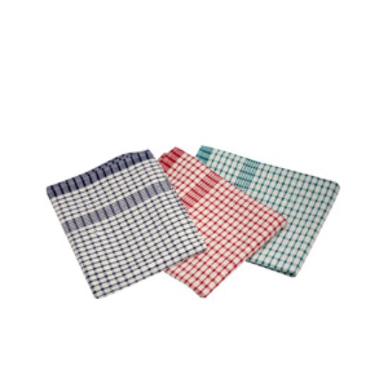 Cotton Check Tea Towel 46x69cm 10pcs Mix Colours