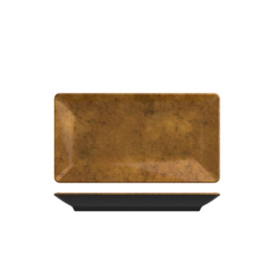 Copper/Black Utah Melamine Platter 32.5 X 17.5cm (6)