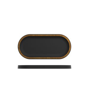 Copper/Black Utah Melamine Oval Tray 32 X 15cm