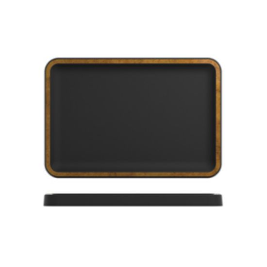 Copper/Black Utah Melamine Tray 34 X 23cm