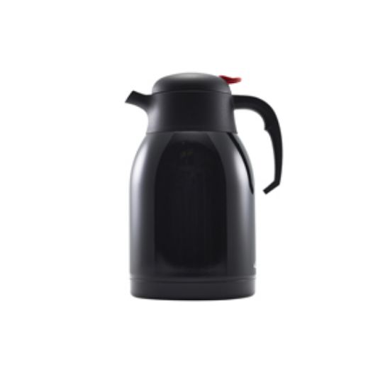 Black St/St Vacuum Push Button Jug 2l