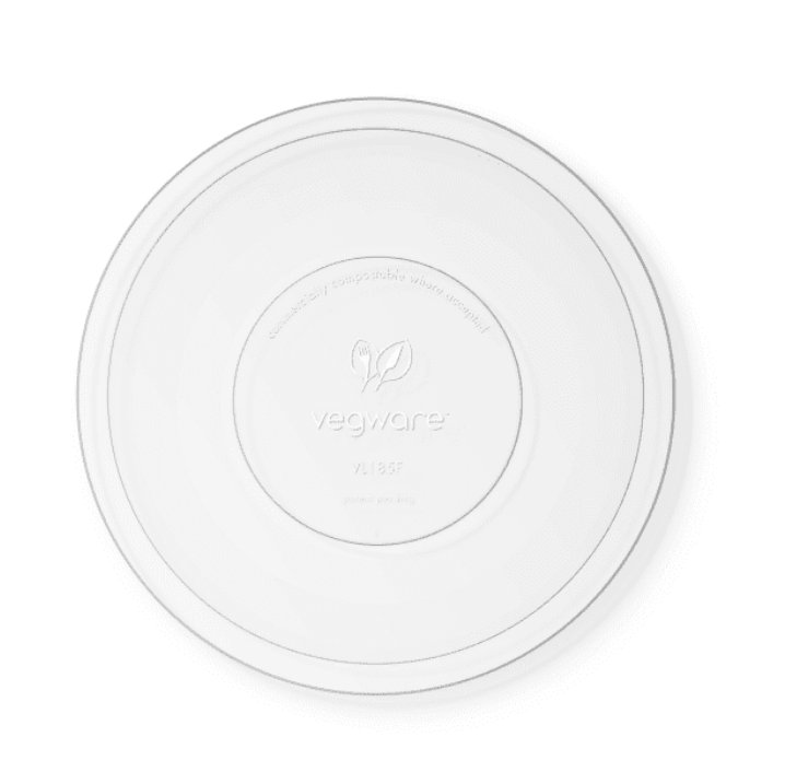 Vegware PLA Flat Lid 185 Series (Pack of 75)