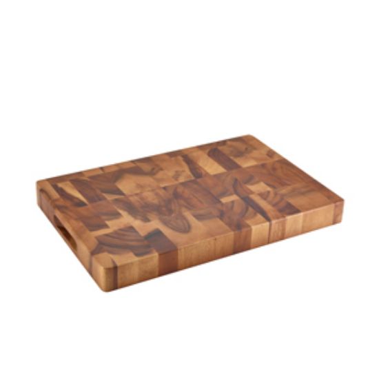 Acacia Wood End Grain Chopping Board 18 X 12 X 1.75""