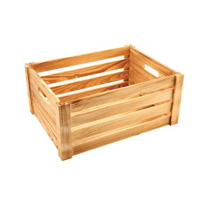 Genware Rustic Wooden Crate 41 X 30 X 18cm