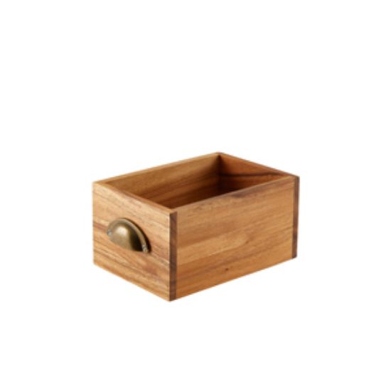 Genware Acacia Wood Display Drawer 21.5 X 15 X 11cm