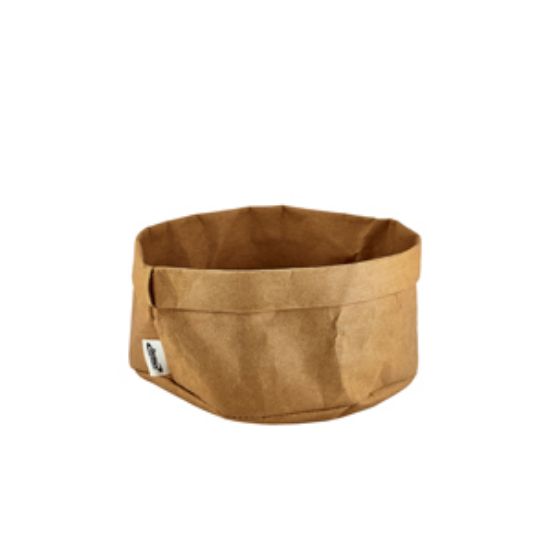 Brown Washable Paper Bag 20diax14cm(H)