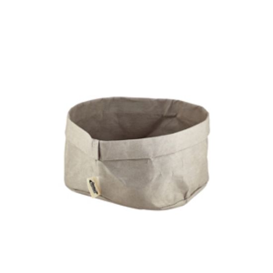 Grey Washable Paper Bag 20 Dia X 14cm (H)