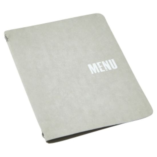 Washable Paper A5 Menu Holder Grey