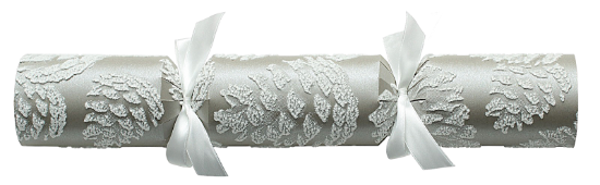 2024 Deluxe Silver Accorn 14" Christmas Cracker Recyclable (25)