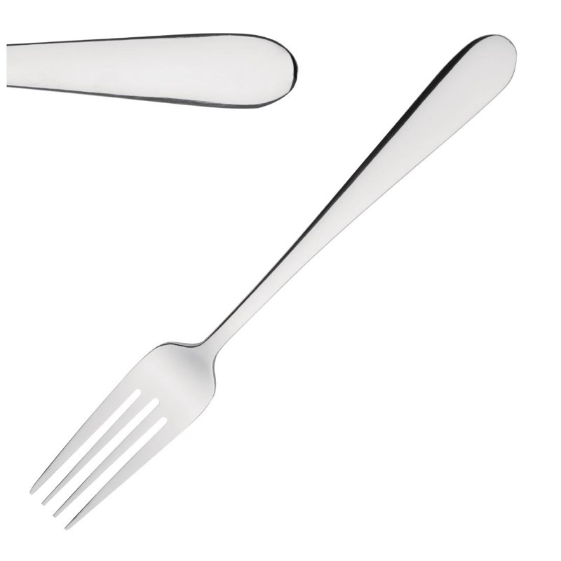 U877 - OLYMPIA BUCKINGHAM 18/0 TABLE FORK (12)