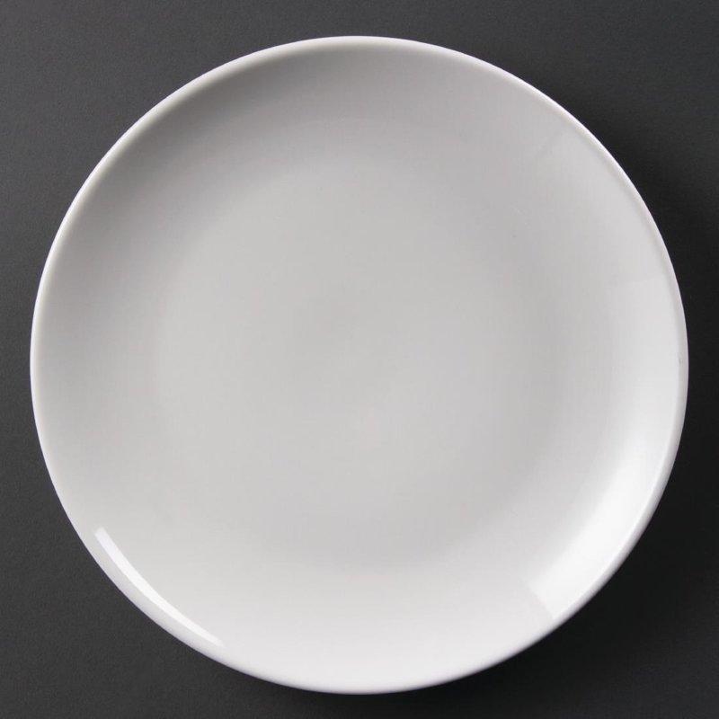 U079 OLYMPIA WHITEWARE COUPE PLATES 250MM (12)