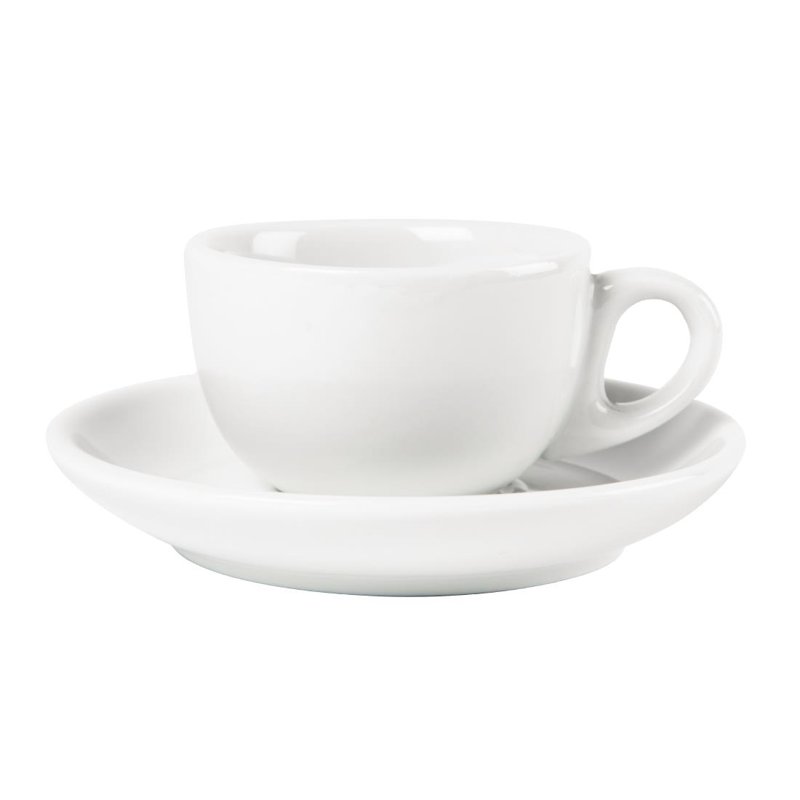CB464 OLYMPIA WHITEWARE ESPRESSO CUPS 3OZ 85ML(12)