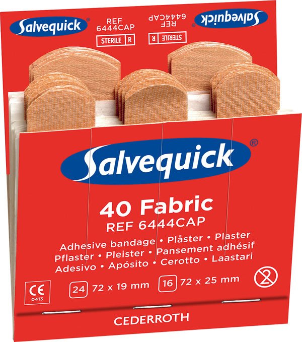 CM0543 SALVEQUICK FABRIC PLASTERS 6 X 40 (6)