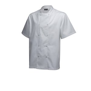 BASIC STUD JACKET (SHORT SLEEVE) WHITE L SIZE *P