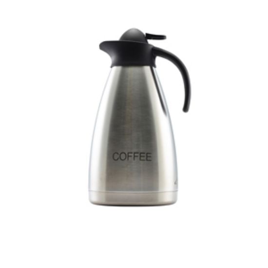 Coffee Inscribed St/St Contemporary Vac. Jug
