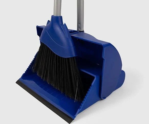 Angle Lobby Dustpan And Brush Set Blue *p