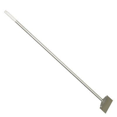 HYGIENE LONG HANDLED 1300MM FLOOR SCRAPER WITH ST STEEL BLADE WHITE