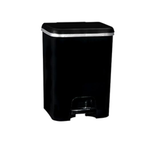 Black Polypropylene Pedal Bin 26l