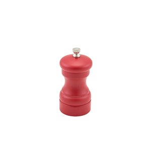 GENWARE RED WOODEN SALT/PEPPER GRINDER 10CM *S