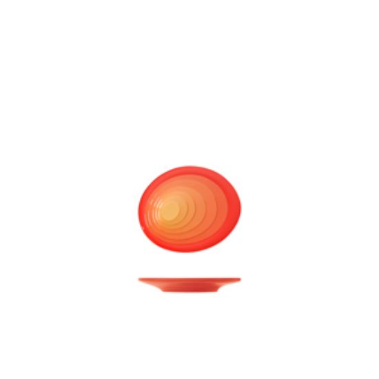 Sunset Orange Atlantis Melamine Oval Plate 12 X 9.5cm (12)