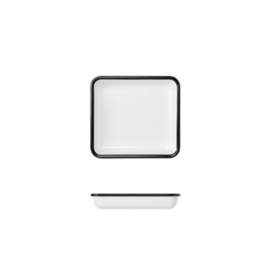 Black/White Melamine Athens GN1/6 Tray 17.6 X 16.2cm
