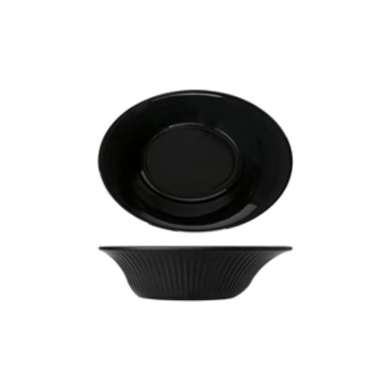 Midnight Black Boston Melamine Oval Bowl 25.5 X 19 X 6.7cm (6)