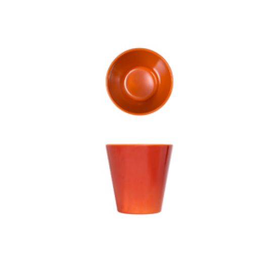 Orange Glazed Melamine Casablanca Pot 9.5cm (6)