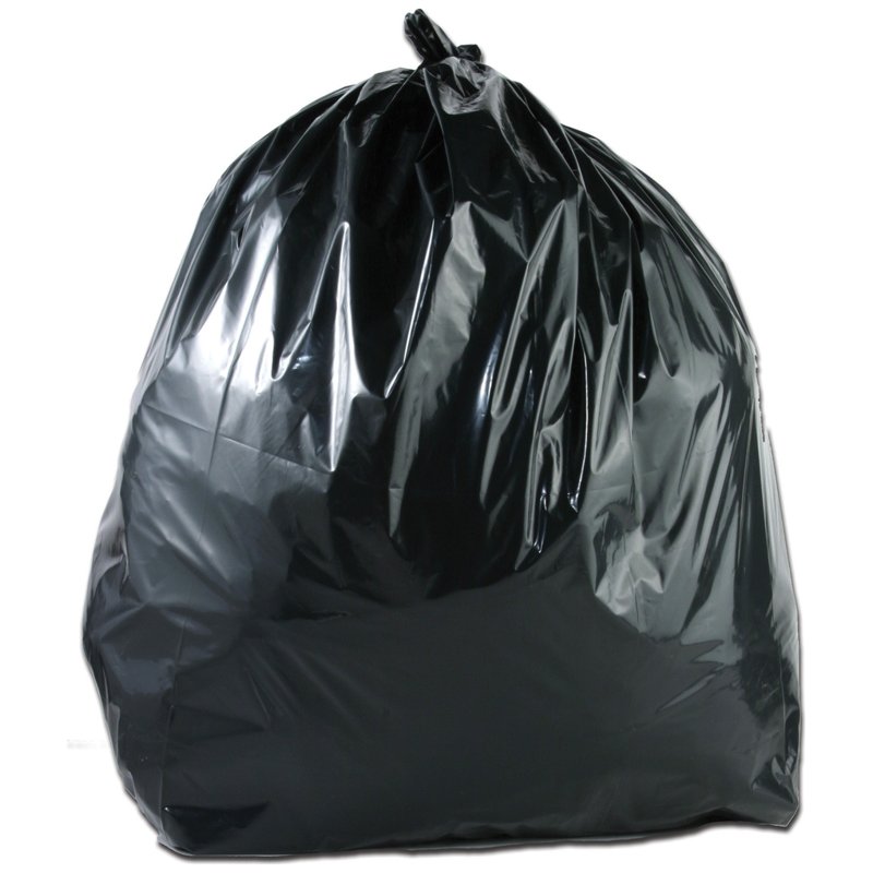 DEGRADABLE BLACK REFUSE SACKS 18X29X39" MEDIUM (200) *S