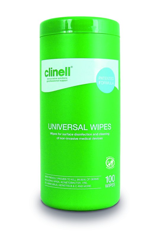 CLINELL UNIVERSAL SANITISING WIPES (100)