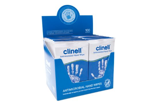 Clinell Antibacterial Hand Wipes (100) *s