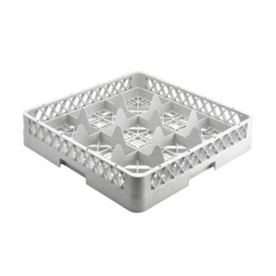 Genware 9 Comp Glass Rack With 2 Extenders