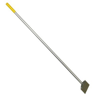 HYGIENE LONG HANDLED 1300MM FLOOR SCRAPER WIH ST STEEL BLADE YELLOW